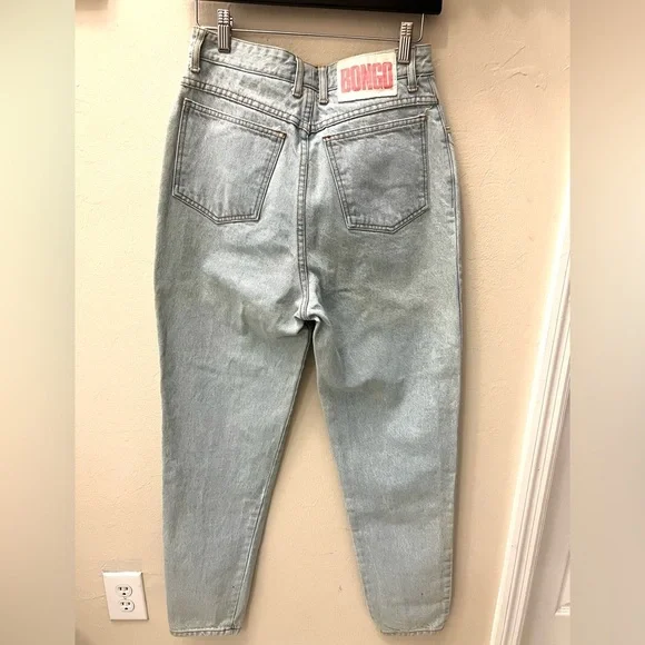 🎬BONGO🎬#VINTAGE 90s Light Blue Straight Leg Jean/Made in USA/ BONGO#🧡 - Picture 2 of 8